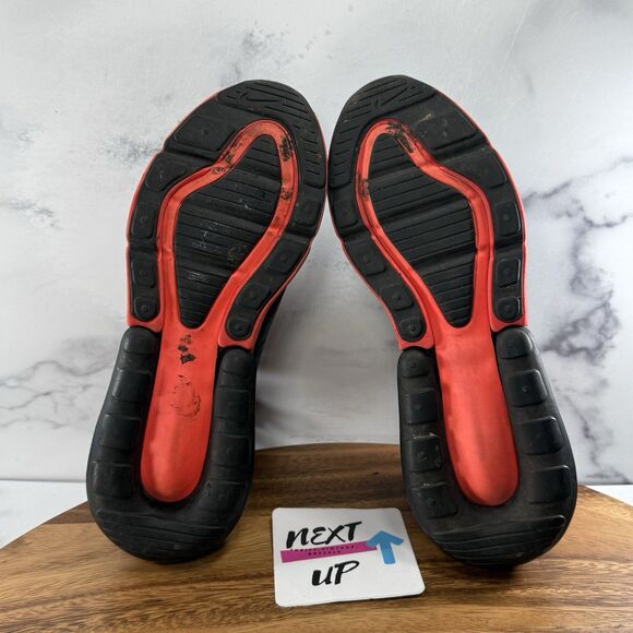 Size 5Y or Women’s 6.5-Nike Air Max 270 Black Bright Crimson Sneakers 943345-018 - Picture 6 of 9